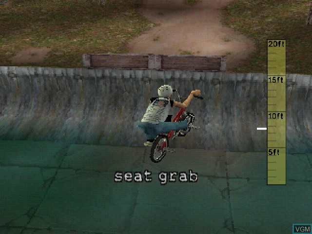 In-game screen of the game Dave Mirra Freestyle BMX on Sony Playstation
