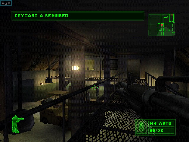 In-game screen of the game Delta Force - Urban Warfare on Sony Playstation