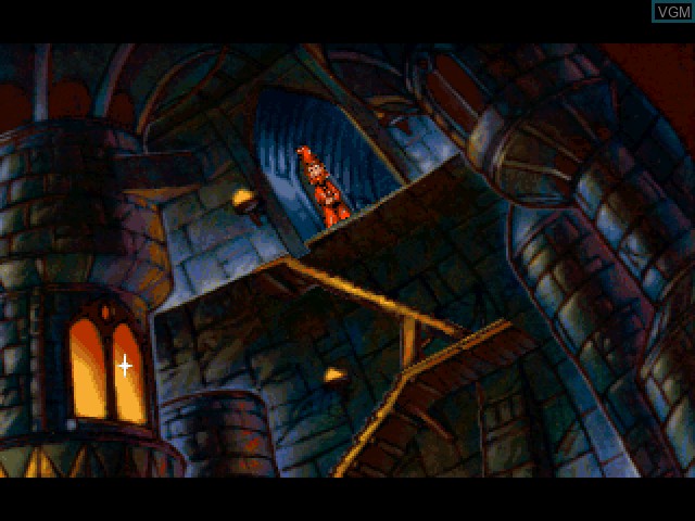 In-game screen of the game Discworld on Sony Playstation