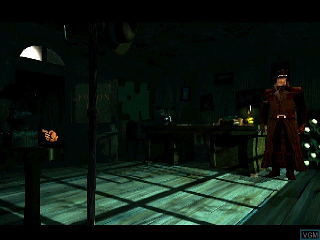 In-game screen of the game Discworld Noir on Sony Playstation