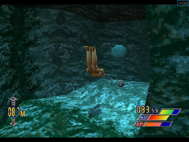 In-game screen of the game Diver's Dream on Sony Playstation