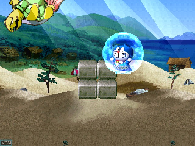 In-game screen of the game Doraemon 2 - SOS! Otogi no Kuni on Sony Playstation