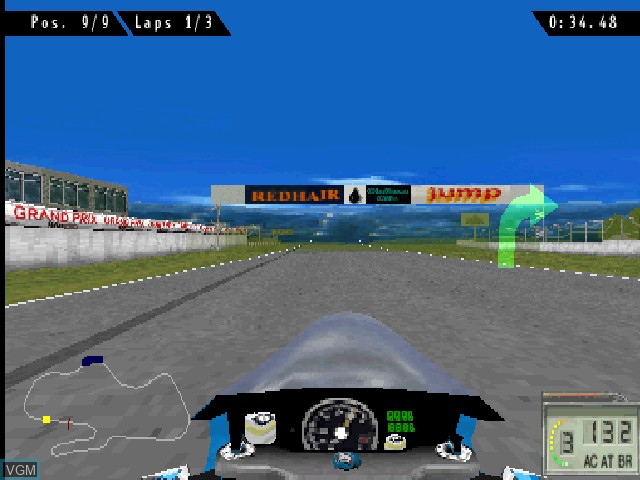 In-game screen of the game Extreme 500 on Sony Playstation