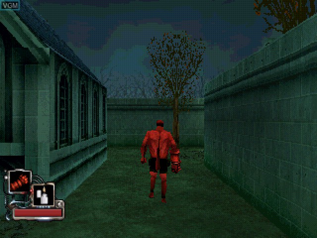 In-game screen of the game Hellboy - Asylum Seeker on Sony Playstation