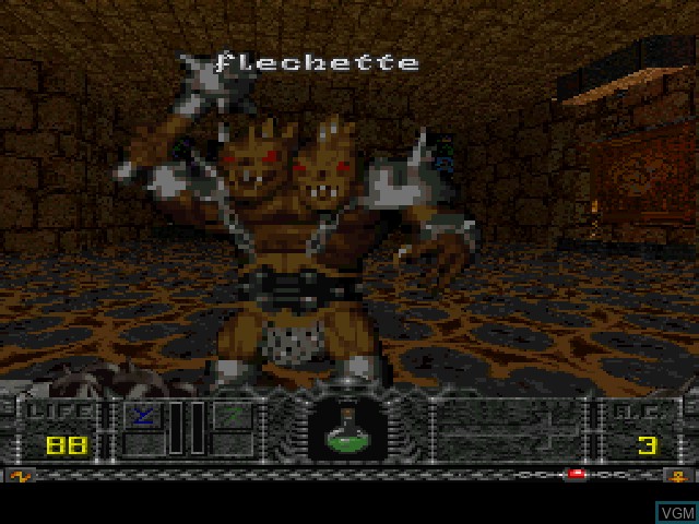 In-game screen of the game Hexen - Beyond Heretic on Sony Playstation