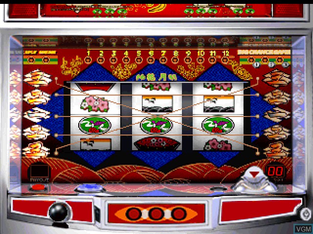 In-game screen of the game Hissatsu Pachi-Slot Station SP on Sony Playstation