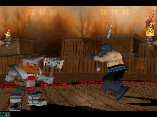 In-game screen of the game Advanced Dungeons & Dragons - Iron & Blood - Warriors of Ravenloft on Sony Playstation