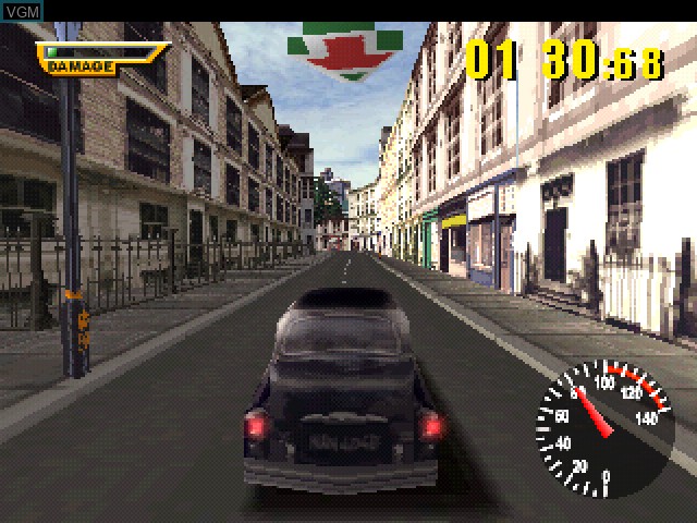 In-game screen of the game Italian Job, The on Sony Playstation