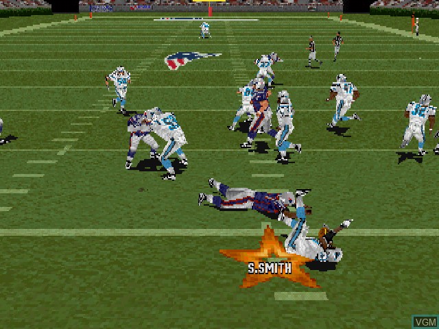 In-game screen of the game Madden NFL 2005 on Sony Playstation