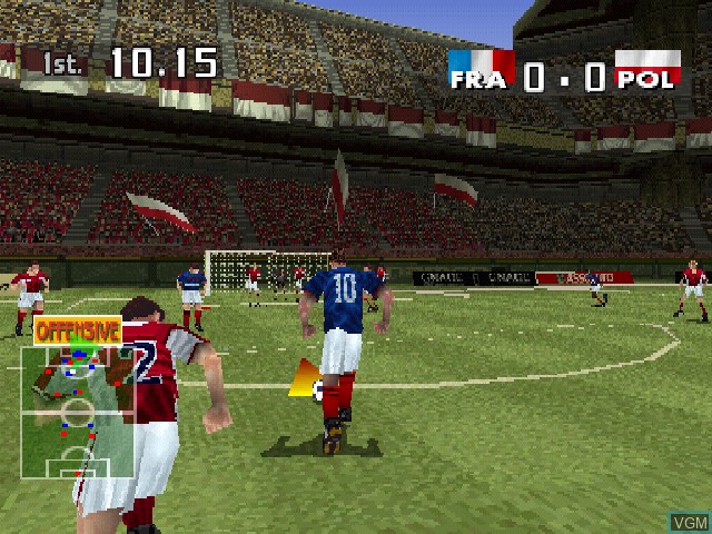 In-game screen of the game Libero Grande on Sony Playstation