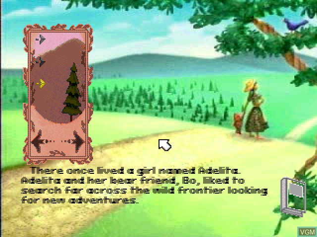 In-game screen of the game Liquid Books Adventure 3 - Far-Fetched Frontier Tales on Sony Playstation