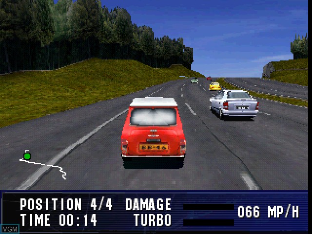 In-game screen of the game London Racer on Sony Playstation