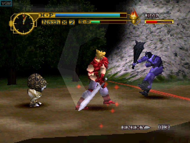 In-game screen of the game Lucifer Ring on Sony Playstation