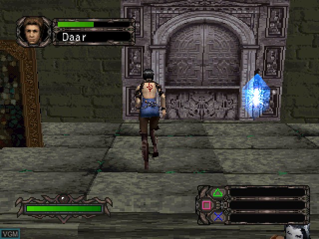 In-game screen of the game Kagero - Deception II on Sony Playstation