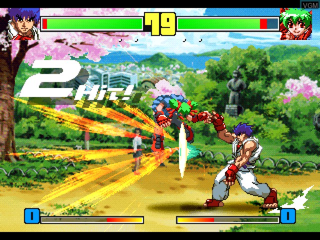 In-game screen of the game Kakuge-Yaro - Fighting Game Creator on Sony Playstation