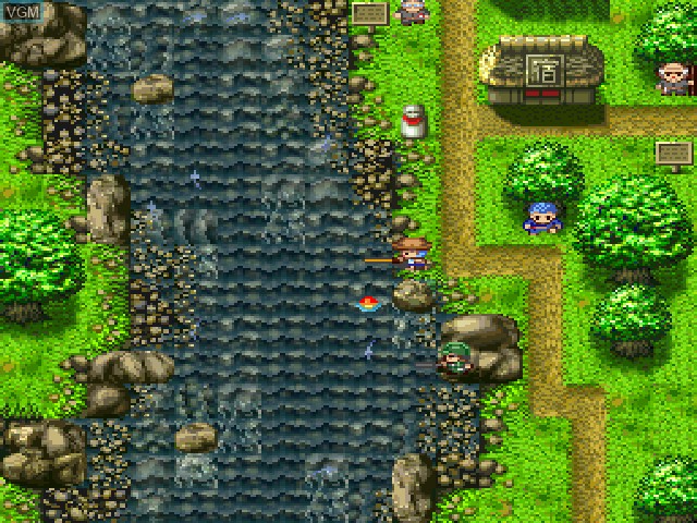 In-game screen of the game Kawa no Nushi Tsuri - Hikyou o Motomete on Sony Playstation