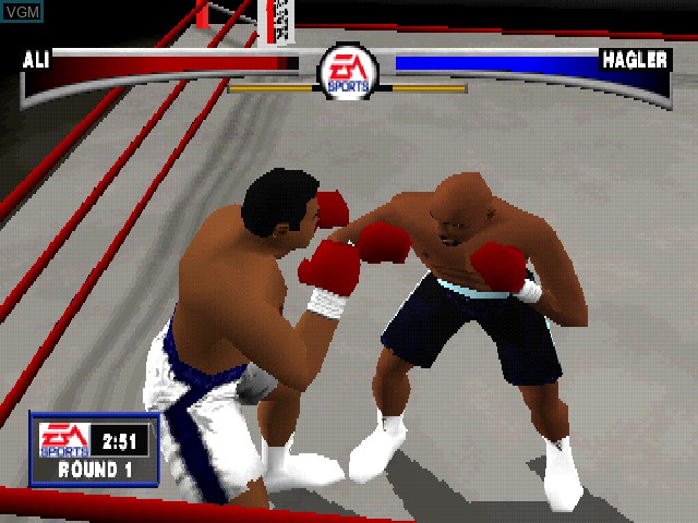 In-game screen of the game Knockout Kings on Sony Playstation
