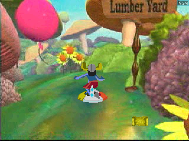 In-game screen of the game A Mars Moose Adventure - Cosmic Quest 2 - Fairy Tale Island on Sony Playstation