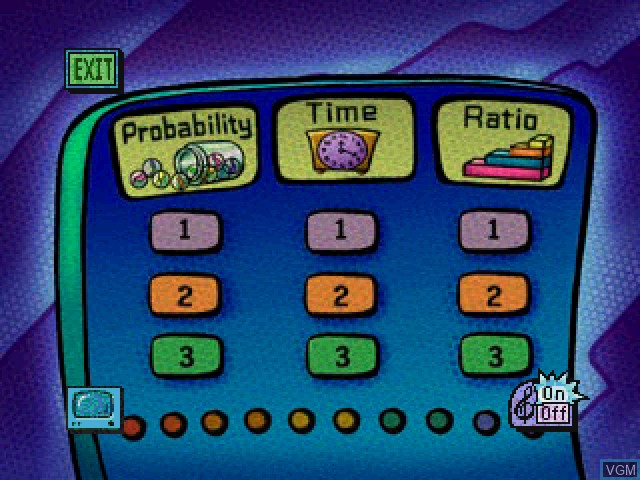 In-game screen of the game Math Gallery 2 - Collection 2 on Sony Playstation