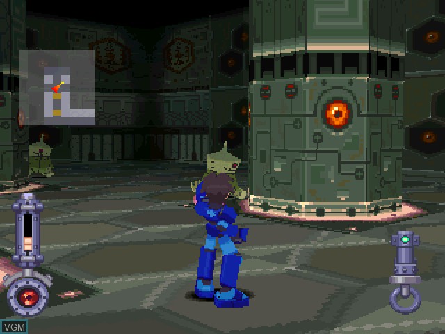 In-game screen of the game Mega Man Legends on Sony Playstation