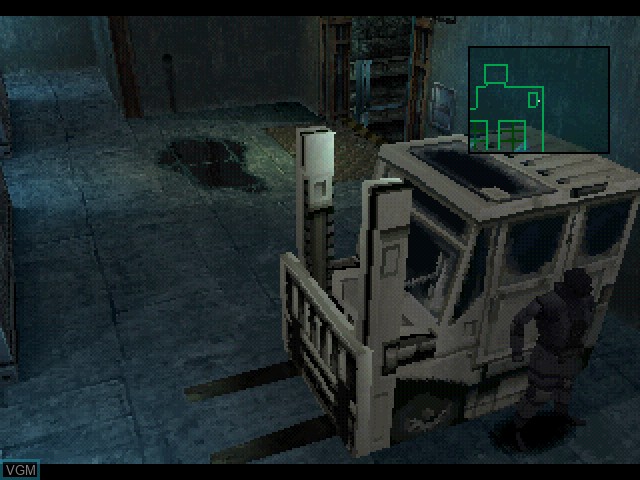 In-game screen of the game Metal Gear Solid Integral on Sony Playstation