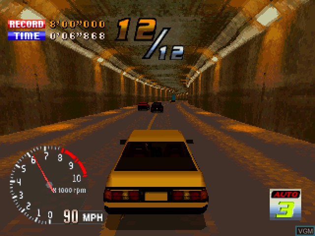 In-game screen of the game Peak Performance on Sony Playstation