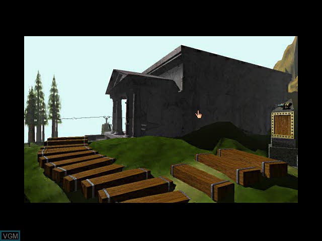 In-game screen of the game Myst on Sony Playstation