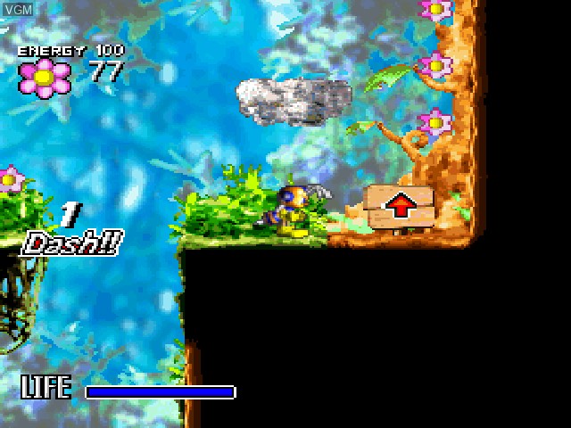 In-game screen of the game Pinobee on Sony Playstation