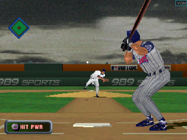 In-game screen of the game MLB 2001 on Sony Playstation
