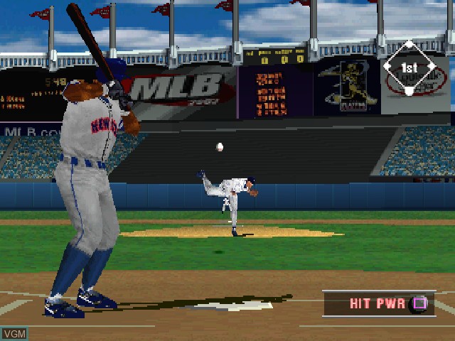 In-game screen of the game MLB 2002 on Sony Playstation