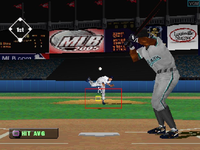 In-game screen of the game MLB 2005 on Sony Playstation