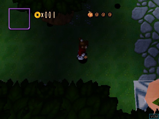 In-game screen of the game Monkey Hero on Sony Playstation
