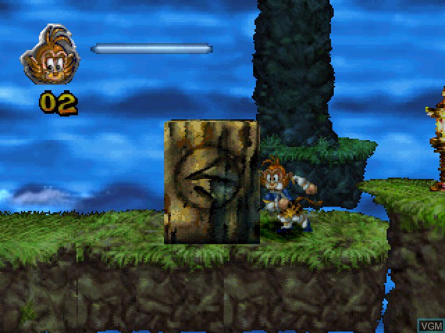 In-game screen of the game Monkey Magic on Sony Playstation