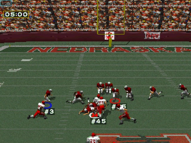 In-game screen of the game NCAA GameBreaker on Sony Playstation