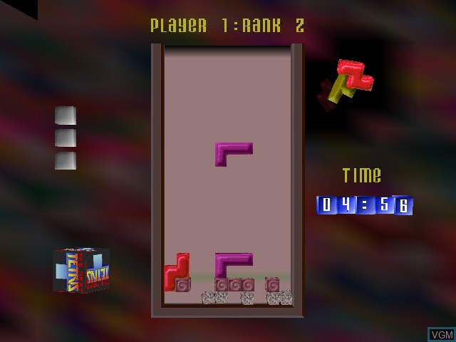 In-game screen of the game Next Tetris, The on Sony Playstation