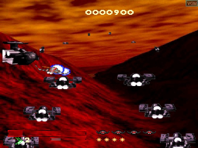 In-game screen of the game Novastorm on Sony Playstation