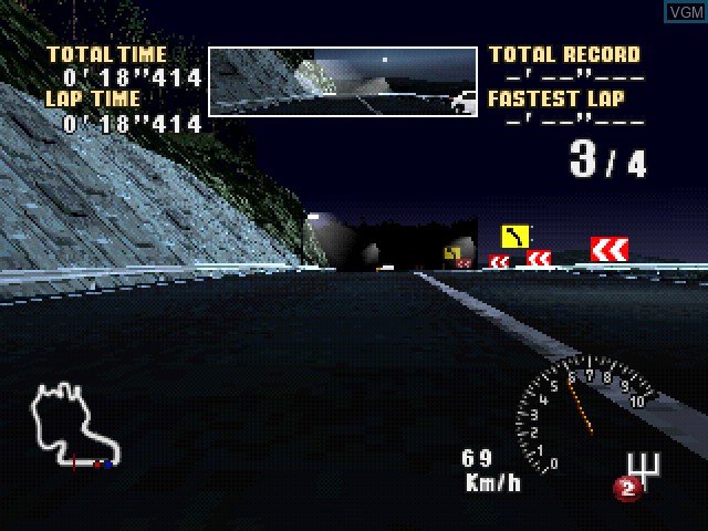 In-game screen of the game Option Tuning Car Battle Spec R on Sony Playstation