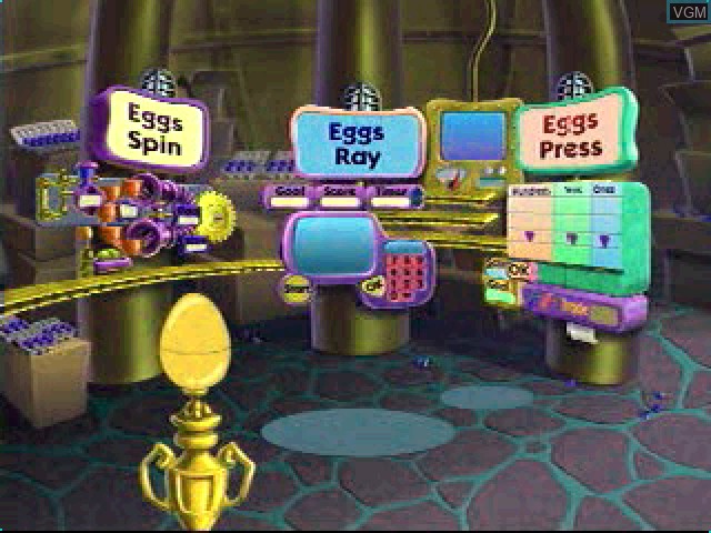 In-game screen of the game Secret of Googol 7, The - Eggs All Around - Egg Trek - Balloon Picnic on Sony Playstation