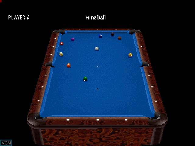 In-game screen of the game Simple 1500 Series Vol. 10 - The Billiard on Sony Playstation
