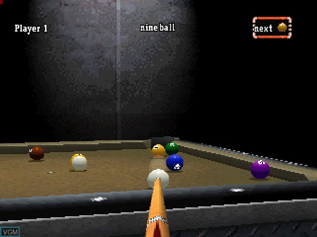 In-game screen of the game Simple 1500 Series Vol. 50 - The Billiard 2 on Sony Playstation