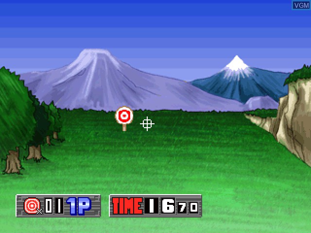 In-game screen of the game Simple 1500 Series Vol. 63 - The Gun Shooting 2 on Sony Playstation