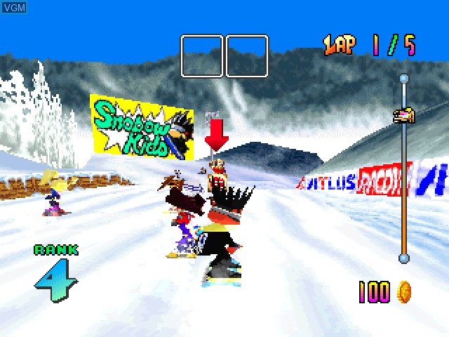 In-game screen of the game Snobow Kids Plus on Sony Playstation