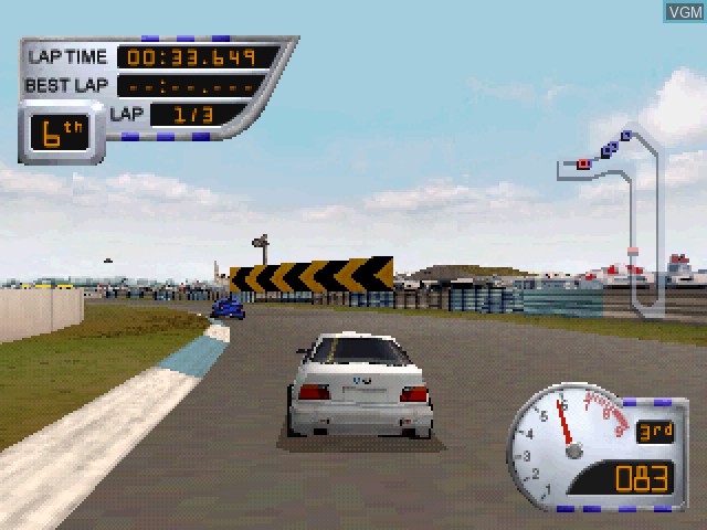 In-game screen of the game Sports Car GT on Sony Playstation