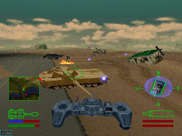 In-game screen of the game Steel Reign on Sony Playstation