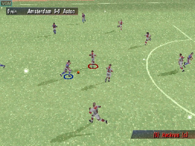 In-game screen of the game Striker Pro 2000 on Sony Playstation