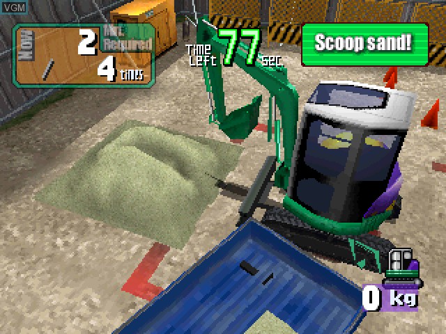In-game screen of the game Power Shovel on Sony Playstation