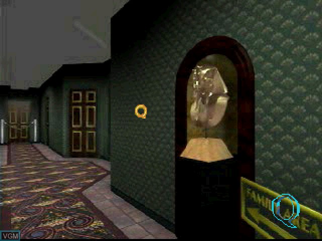 In-game screen of the game Quaddle Family Mysteries, The 2 - The Case of the Scarce Scarab - Garden on Sony Playstation