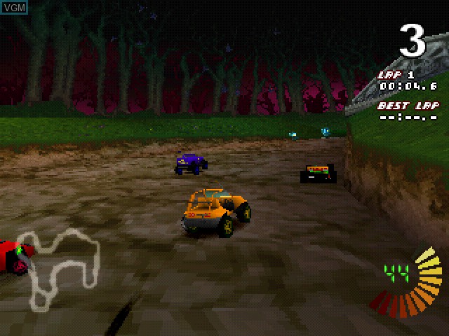 In-game screen of the game RC Revenge on Sony Playstation