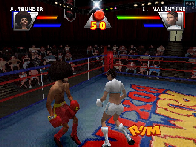 In-game screen of the game Ready 2 Rumble Boxing on Sony Playstation