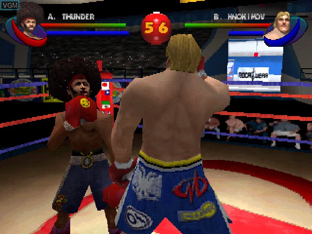 In-game screen of the game Ready 2 Rumble Boxing - Round 2 on Sony Playstation